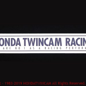 ホンダツインカムレーシングステッカー